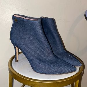 Denim Stiletto Booties